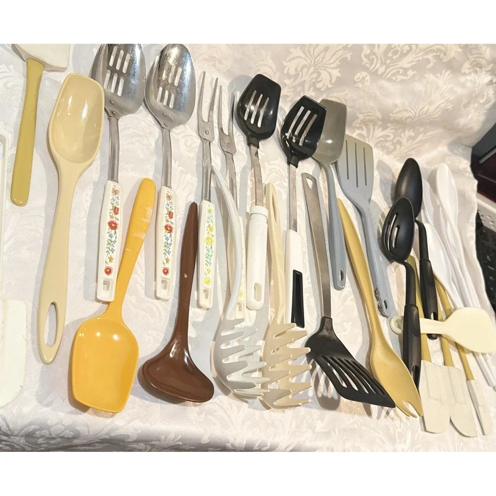 various Lit If 30 vintage Serving Utensils kitchen spoons, spatulas, servers